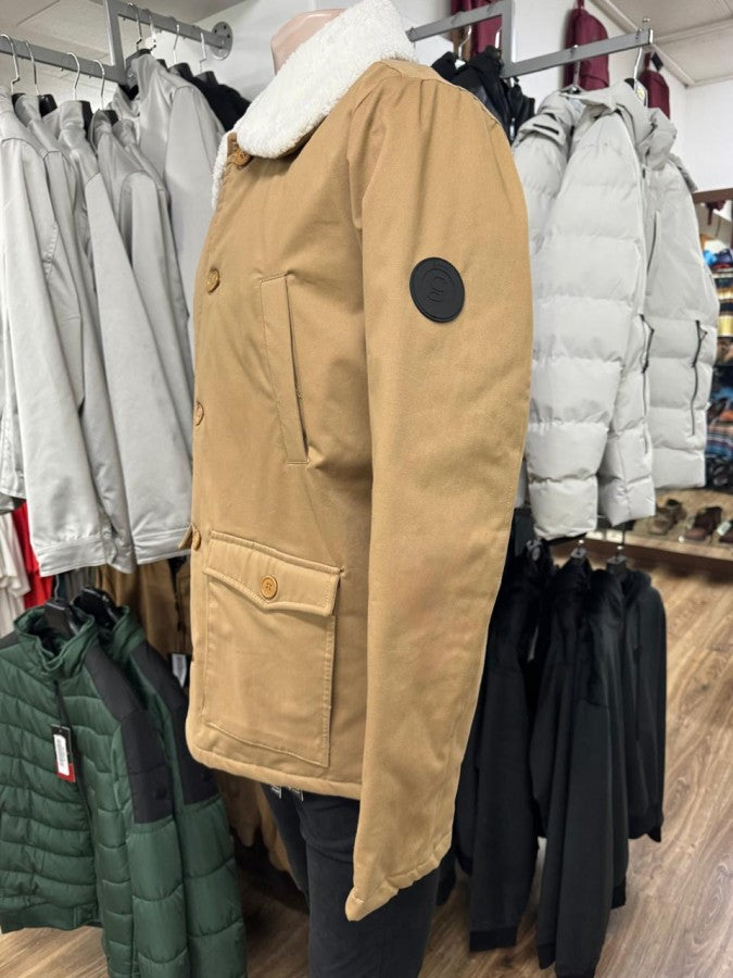 Men's Jacket - Grant of Scotland 100% - #JAK006 #SHERPA #CAMEL