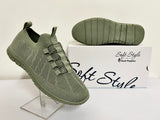 Ladies Hush Puppies - Nansia Lures Sage Sneaker