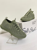Ladies Hush Puppies - Nansia Lures Sage Sneaker