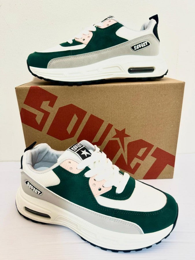 Ladies Sneaker CASPIAN Soviet Ladies Low Cut Suede Sneakers