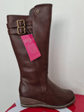 Ladies Bronx Long Winter Boots - Chocolate