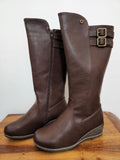 Ladies Bronx Long Winter Boots - Chocolate