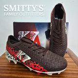 K7 Sport Soccer Boots: Davix Lo in Brown/Red/White #K8271Y