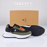 Men's Trainer: Polo Nylon Logo Runner in Olive