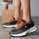 Men's Trainer: Polo Nylon Logo Runner in Olive