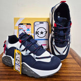 Kids Shoes: Kstar7 Boys - Astro White/Navy/Red/Grey Sneakers