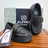 Youth Shoes: Klevas Premium, Youth Loafer, Black