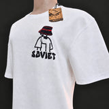Soviet T-shirt: Liam, S/S, Box Fit, White Fashion Tee