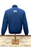 POLO QUILTED BOMBER JACKET - Black and blue colour combination #70903
