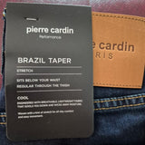 Men's Jeans/Denim: Pierre Cardin, Brazil Taper in Blue/Black
