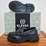 Youth Shoes: Klevas Premium, Youth Loafer, Black
