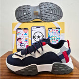 Kids Shoes: Kstar7 Boys - Astro White/Navy/Red/Grey Sneakers