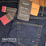 Men's Jeans/Denim: Pierre Cardin, Brazil Taper in Blue/Black