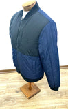 POLO QUILTED BOMBER JACKET - Black and blue colour combination #70903
