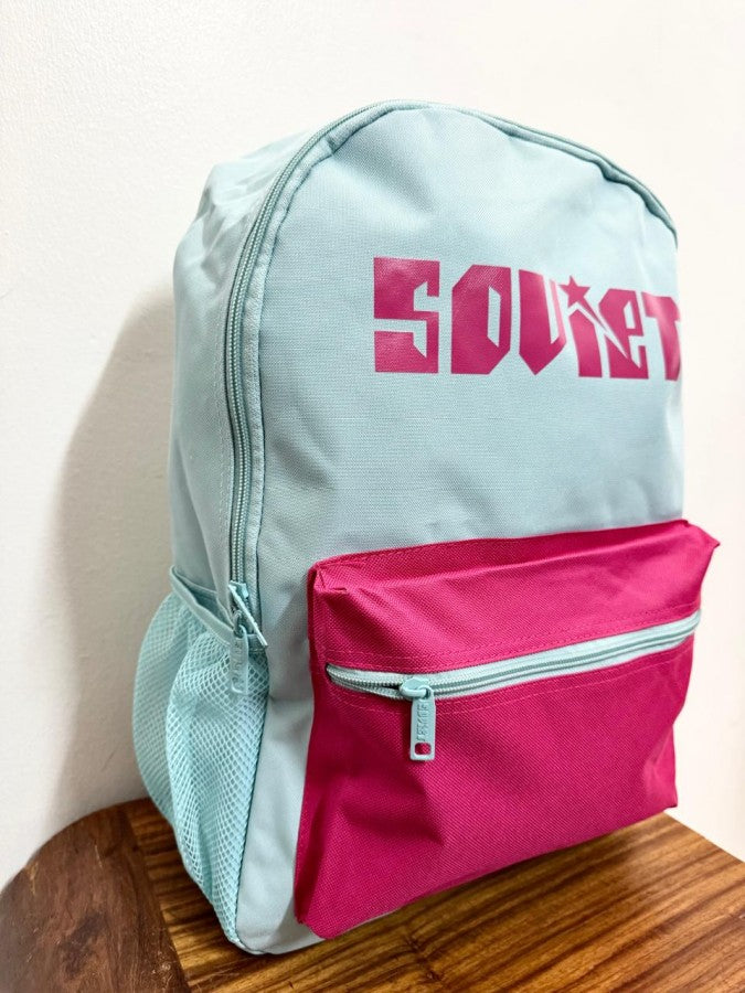 Backpack: SOVIET - VENOM Nylon Backpack -Ice blue and pink