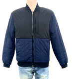 POLO QUILTED BOMBER JACKET - Black and blue colour combination #70903