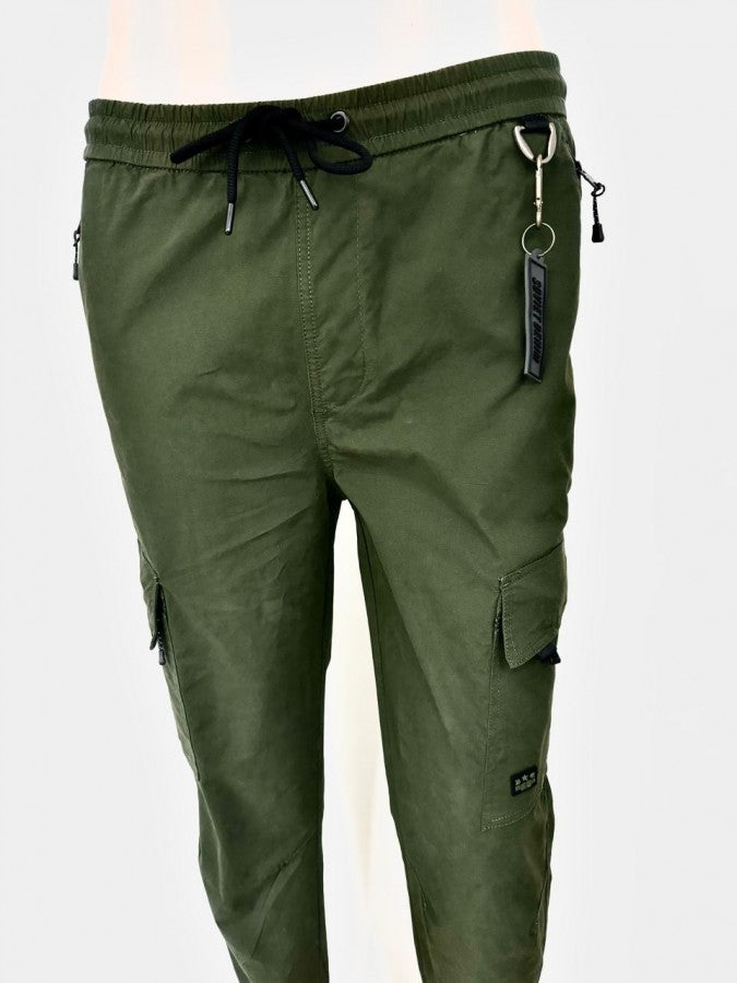 Men's Casual Pants - Soviet - M THUNDERBOLT - Olive/Fatigue