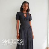 Ladies Dress: Midi in Black