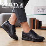 Black "Brandice" lace-up sneakers by Soft Style by Hush Puppies