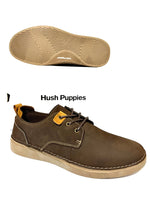 Genuine Hush Puppies Men's Lace-up shoes - Brombo Coffee Waxy Nubuck