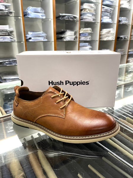 Genuine Hush Puppies Men s Lace up shoes Dylan Tan Waxy Nubuck Smitty s Online