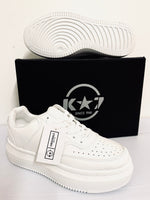 Ladies Kstar7 Lace-up Sneaker - Isabella White - Mono Shoes - Smitty's Family Outfitters