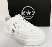 Ladies Kstar7 Lace-up Sneaker - Isabella White - Mono Shoes - Smitty's Family Outfitters