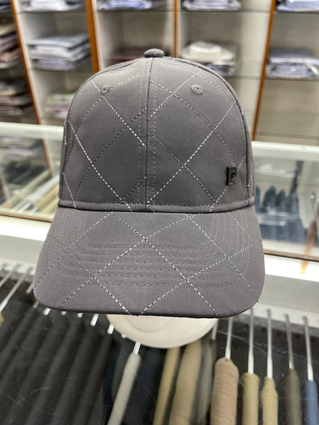 Original Pierre Cardin Scotch Peak Cap - Black and Grey