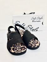 Ladies Shoes: Hush Puppies Sandals - Soft Style, GERAINT, Black (#SSL01566BKBK)