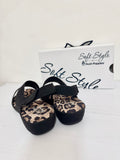 Ladies Shoes: Hush Puppies Sandals - Soft Style, GERAINT, Black (#SSL01566BKBK)