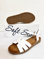 Ladies Shoes: Hush Puppies Sandals - Soft Style, Chiquita, White  (#SSL01573WHWH)