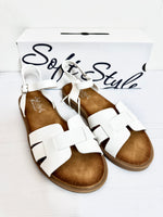Ladies Shoes: Hush Puppies Sandals - Soft Style, Chiquita, White  (#SSL01573WHWH)