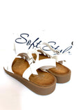 Ladies Shoes: Hush Puppies Sandals - Soft Style, Chiquita, White  (#SSL01573WHWH)