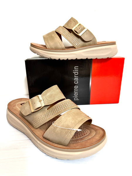 Ladies Shoes: Pierre Cardin Sandals - ANDAZ - Beige - #BEIGE  (#PCL10785BGBG)