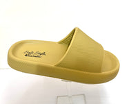 Unisex Sandals: Hush Puppies Soft Devi Push-in Casual Sandal - Mustard