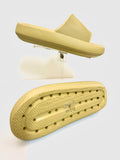 Unisex Sandals: Hush Puppies Soft Devi Push-in Casual Sandal - Mustard