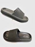 Unisex Sandals: Hush Puppies Soft Devi Push-in Casual Sandal - Black