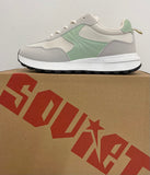 Ladies Soviet Sneakers - Hydra Lace-Up - Beige and Sage