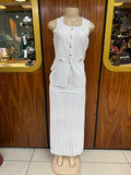 Future Star 2 Piece top and skirt #SU5026 #WHITE