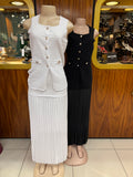 Future Star 2 Piece top and skirt #SU5026 #WHITE