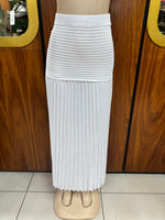 Future Star 2 Piece top and skirt #SU5026 #WHITE
