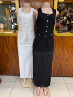 Future Star 2 Piece top and skirt #SU5026 #BLACK