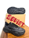 Ladies Sneaker: Soviet - Campsbay, Knit Lace Up, Low Cut Sneaker - (#CAMPSBAY) #BLACK (#1444)