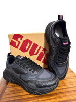 Ladies Sneaker: Soviet - Campsbay, Knit Lace Up, Low Cut Sneaker - (#CAMPSBAY) #BLACK (#1444)