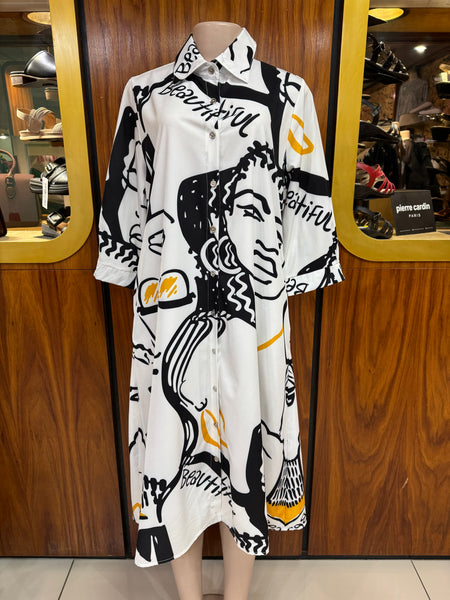 Ladies dress - GOLDMOON - #white #8853