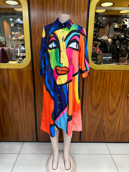Ladies dress - GOLDMOON - #MULTI #8859