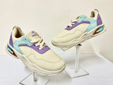 Kids Soviet Sneakers - Y Kramer Lace-Up - Lilac, Blue and Cream