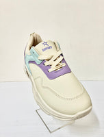 Kids Soviet Sneakers - Y Kramer Lace-Up - Lilac, Blue and Cream