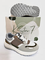 Ladies Sneaker: Kstar7 - MEADOW, Grey/Olive/Beige (#K7378L)