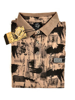 Men's Golfer: Soviet - M VIRTUE, S/Slv Fashion Golfer - #Taupe (#9438)